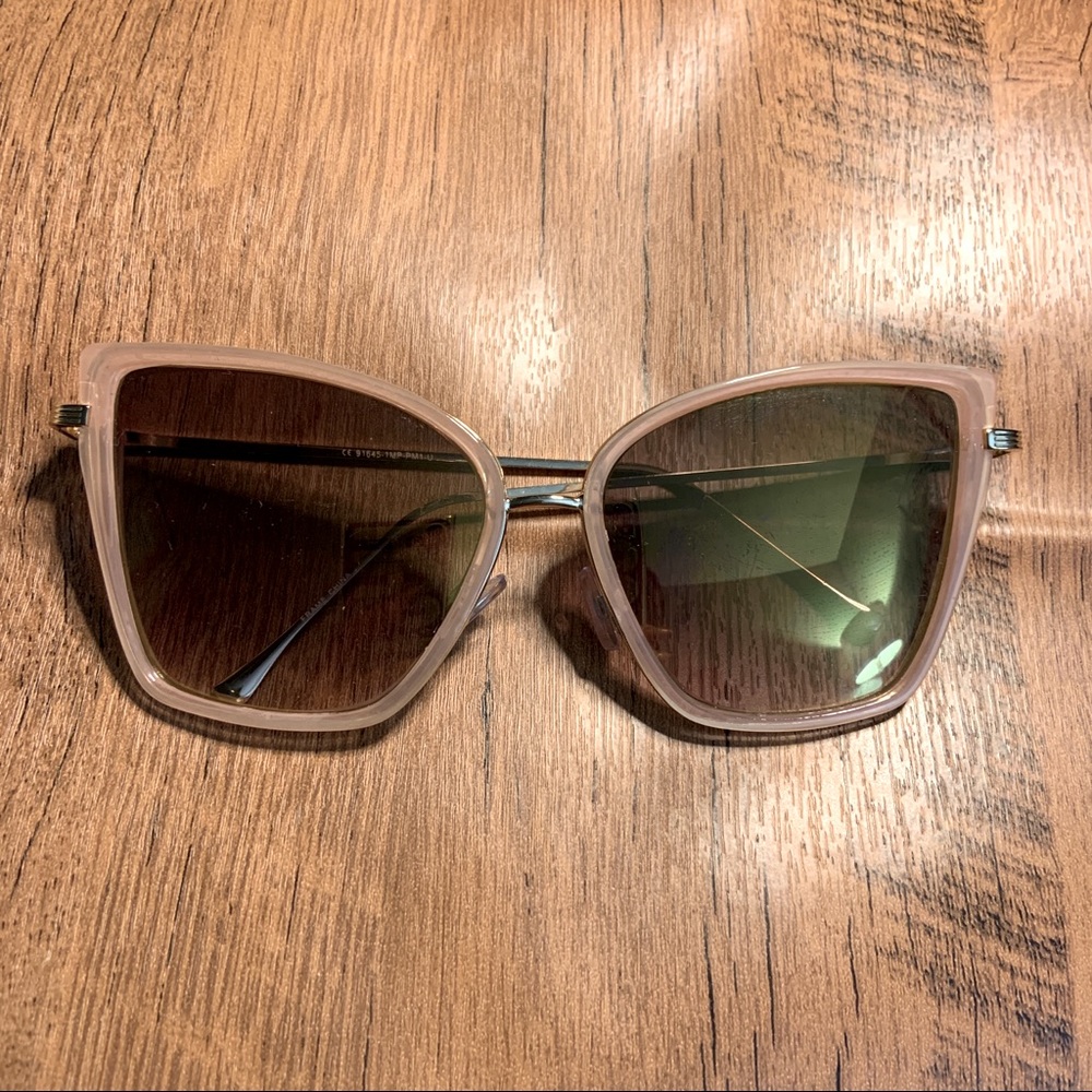 Nude Oversized Sunglasses